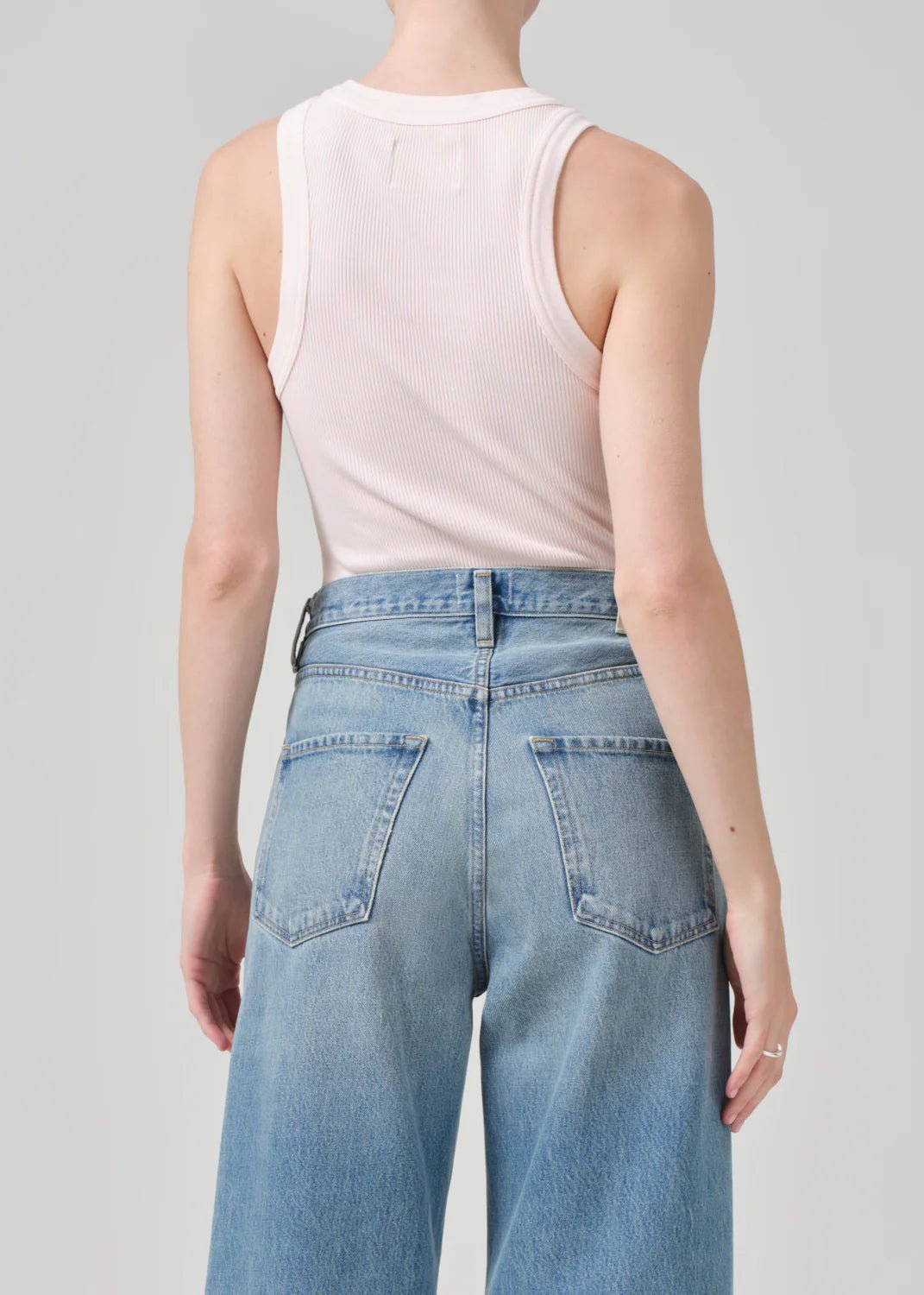 Citizens of Humanity - Isabel Rib Tank in Cameo - Kalifornia Jean Bar