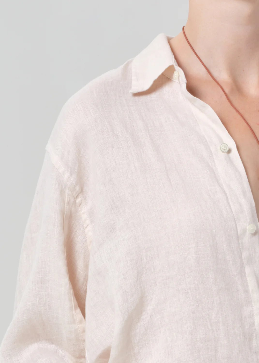Citizens of Humanity - Kayla Linen Shirt in Pale Stone - Kalifornia Jean Bar