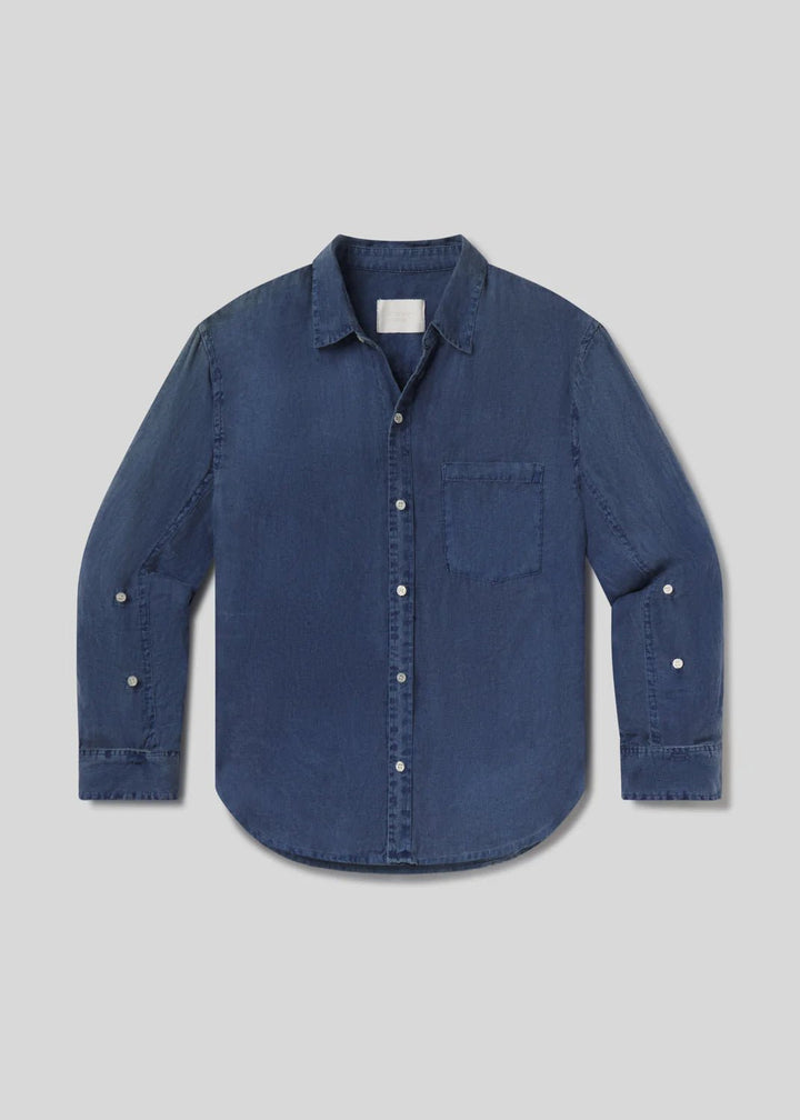Citizens of Humanity - Kayla Shrunken Linen Shirt Dark India Stone Wash - Kalifornia Jean Bar