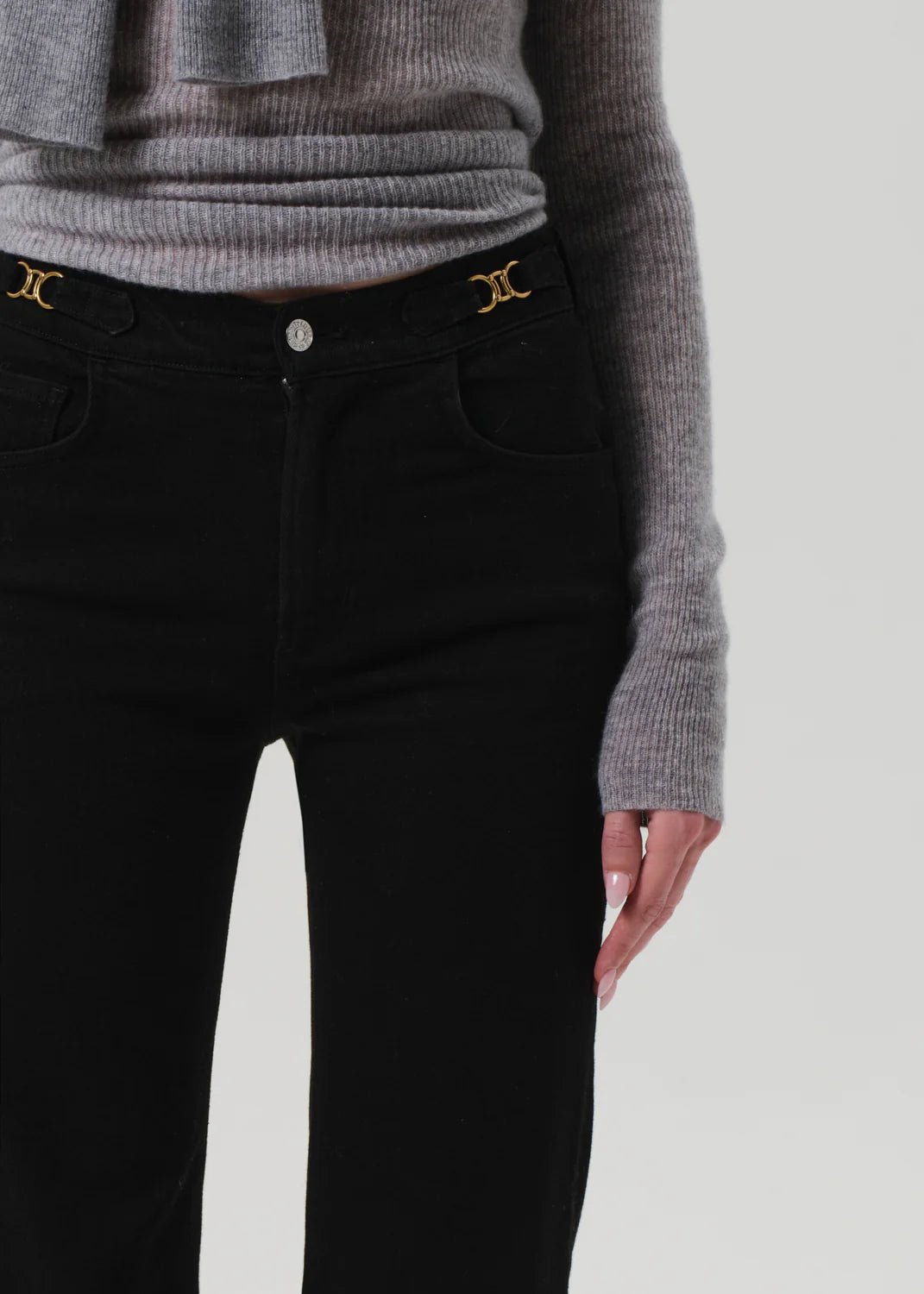 Citizens of Humanity - Kimberly Flare Horsebit Rich Black - Kalifornia Jean Bar