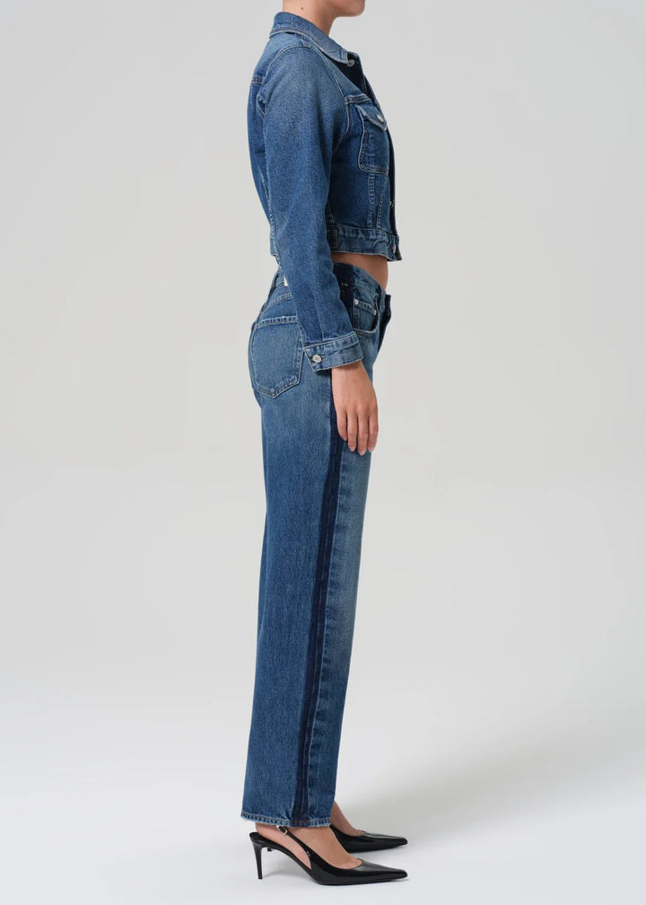 Citizens of Humanity - Liro Lindz Tuxedo Stripe Easy Straight Leg - Kalifornia Jean Bar