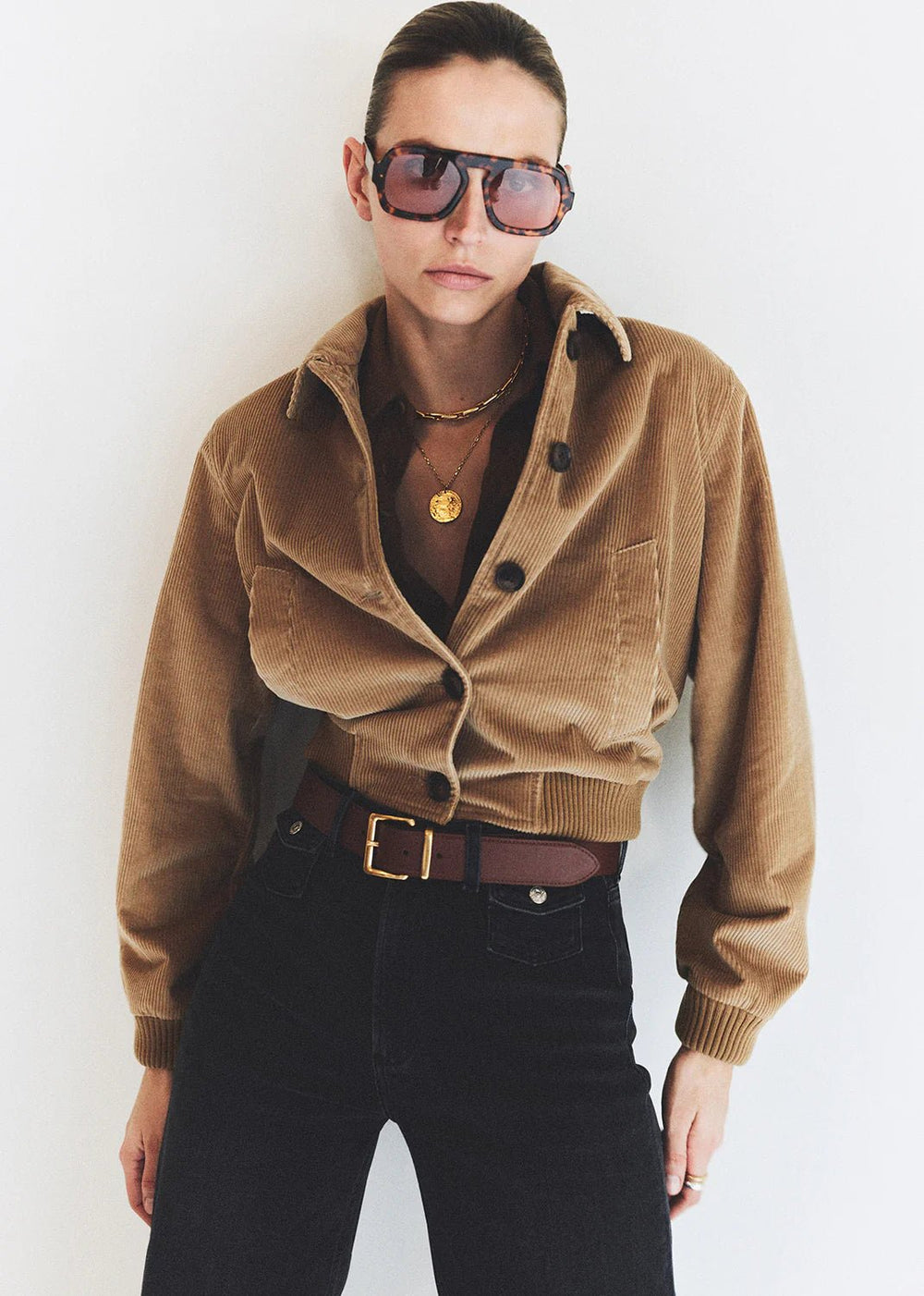 Citizens of Humanity - Lola Eve Bomber in Amber - Kalifornia Jean Bar
