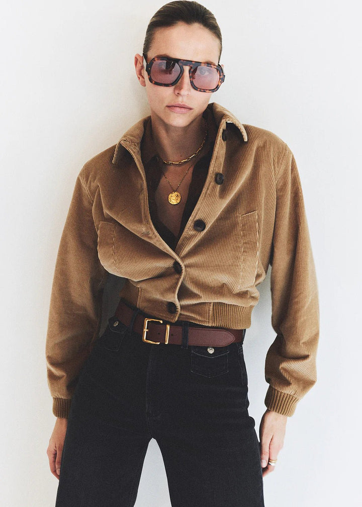 Citizens of Humanity - Lola Eve Bomber in Amber - Kalifornia Jean Bar