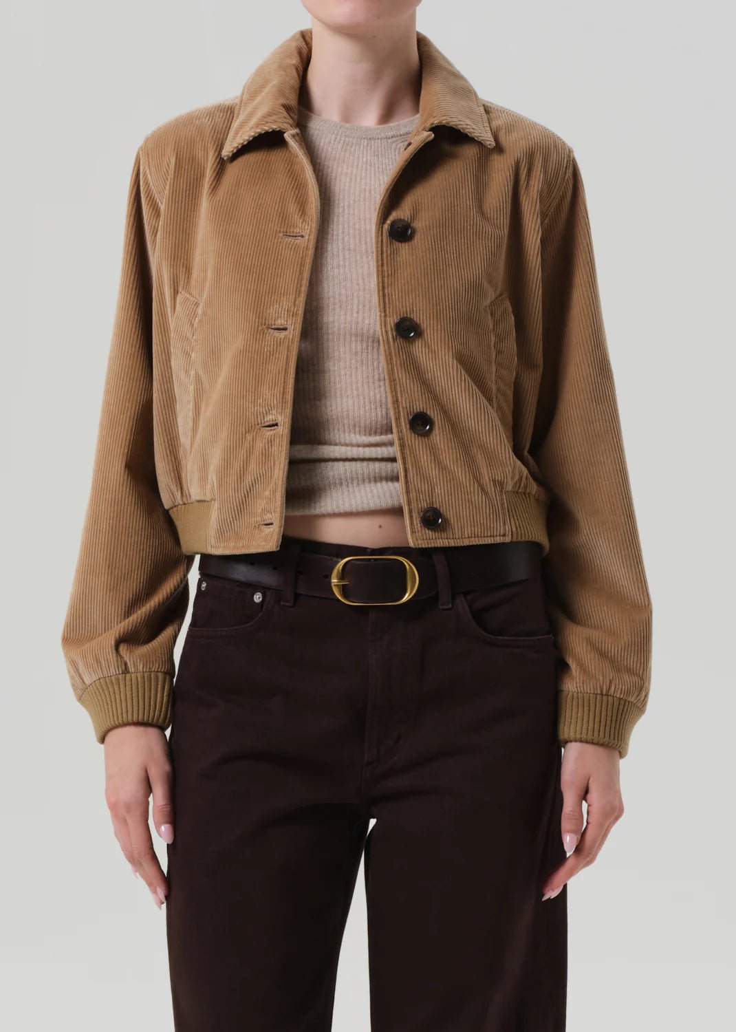 Citizens of Humanity - Lola Eve Bomber in Amber - Kalifornia Jean Bar