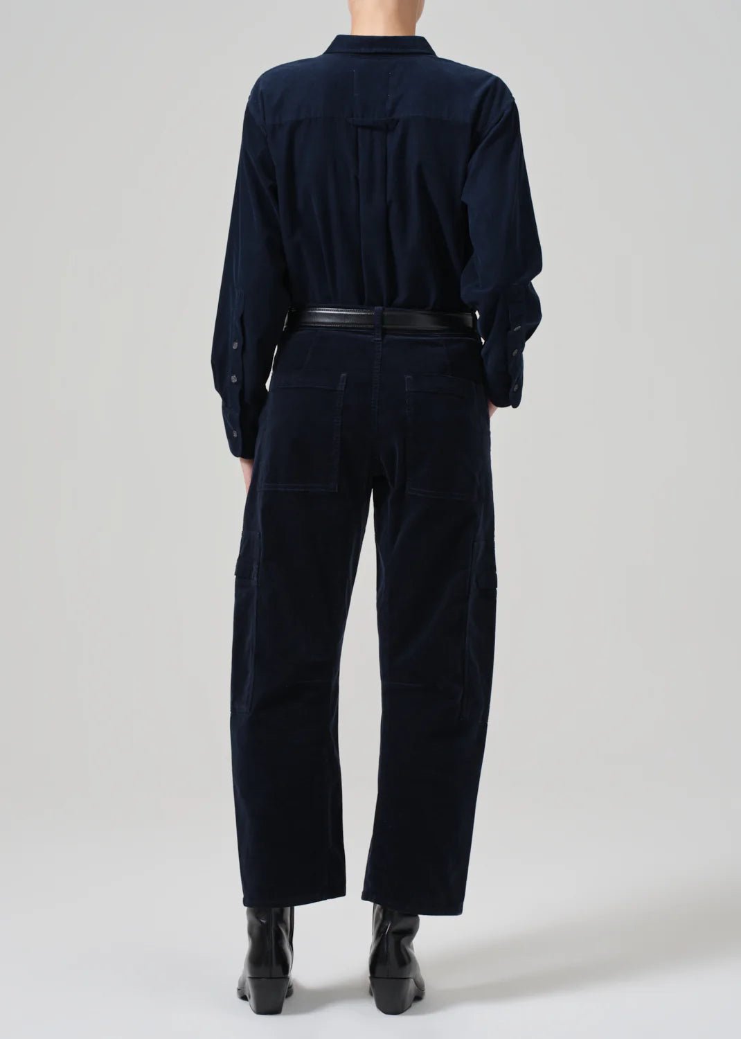 Citizens of Humanity - Marcelle in Navy Cargo Corduroy - Kalifornia Jean Bar