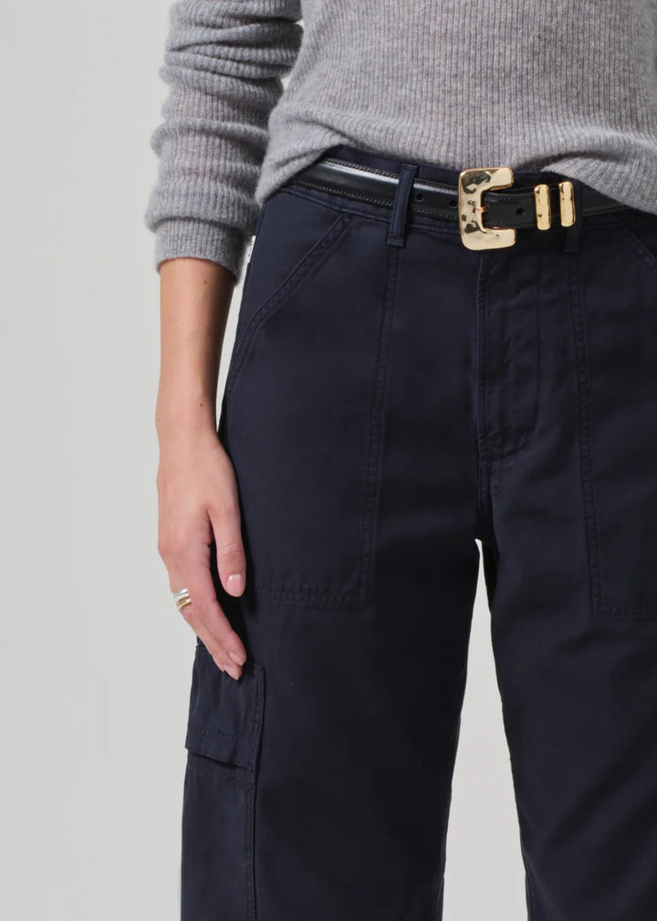 Citizens of Humanity - Marcelle Low Slung Cargo in Navy - Kalifornia Jean Bar