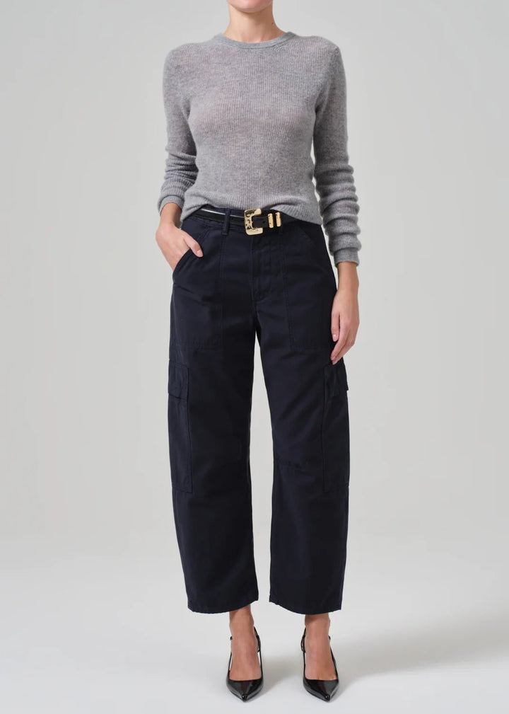 Citizens of Humanity - Marcelle Low Slung Cargo in Navy - Kalifornia Jean Bar