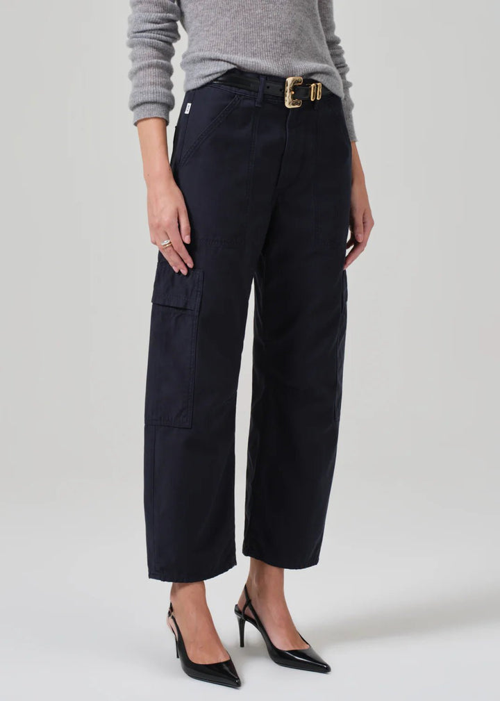 Citizens of Humanity - Marcelle Low Slung Cargo in Navy - Kalifornia Jean Bar