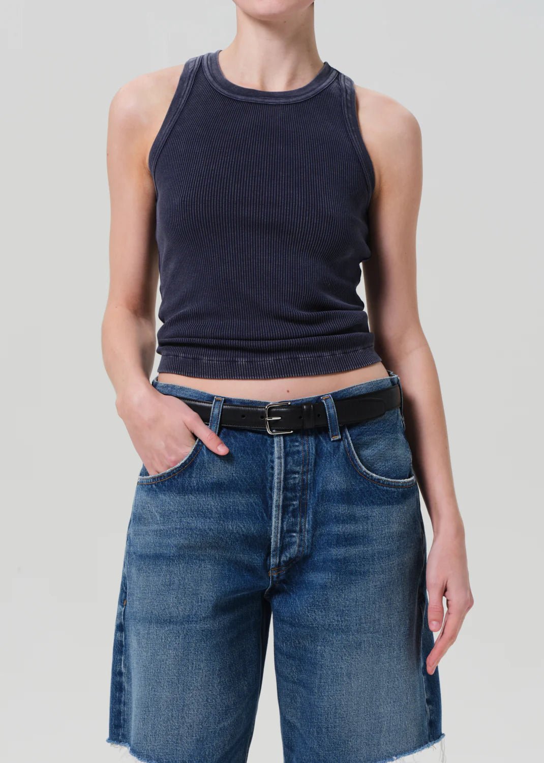 Citizens of Humanity - Mineral Navy Isabel Rib Tank - Kalifornia Jean Bar
