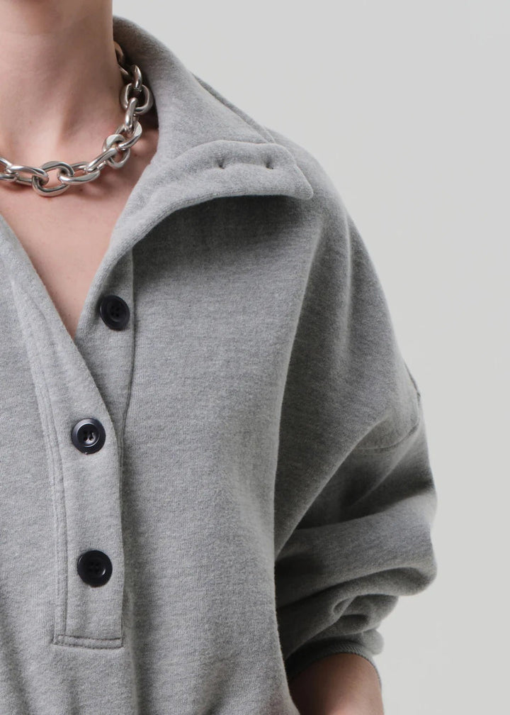 Citizens of Humanity - Mirelle Funnel Neck in Heather Grey - Kalifornia Jean Bar