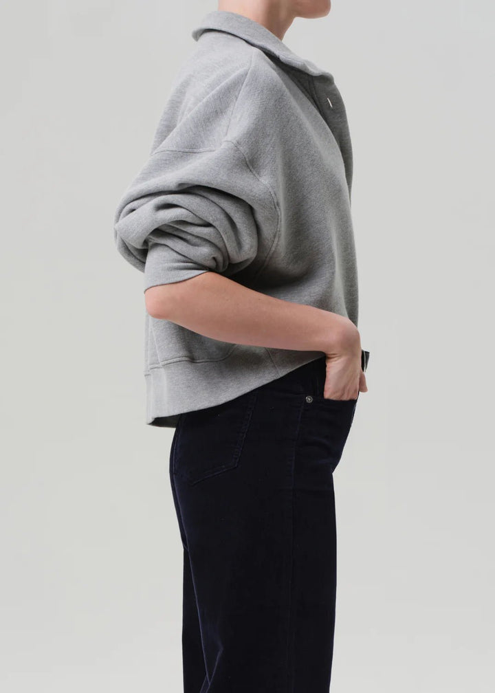 Citizens of Humanity - Mirelle Funnel Neck in Heather Grey - Kalifornia Jean Bar