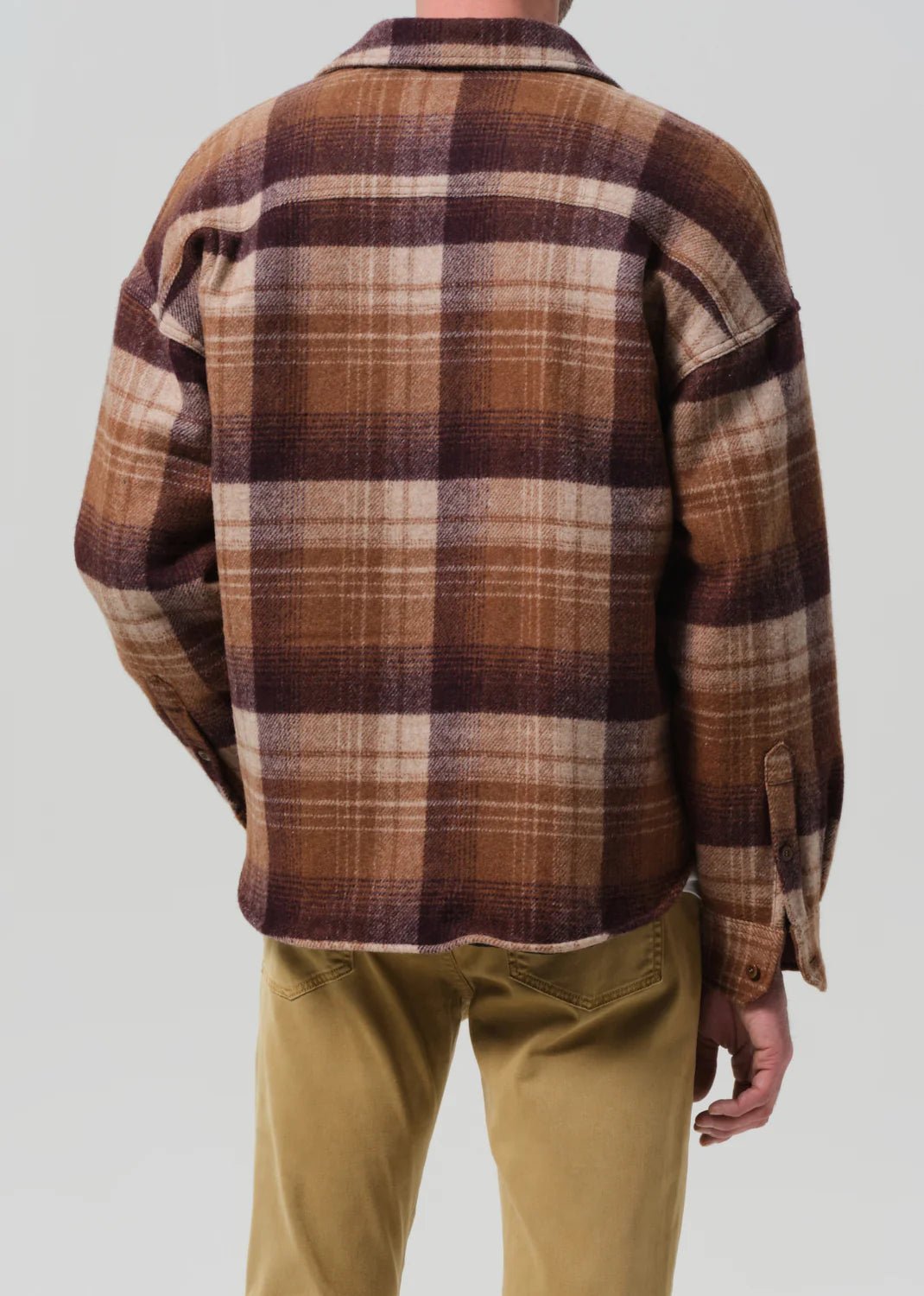 Citizens of Humanity - Shigoto Tan Plaid Men's Shirt Jacket - Kalifornia Jean Bar