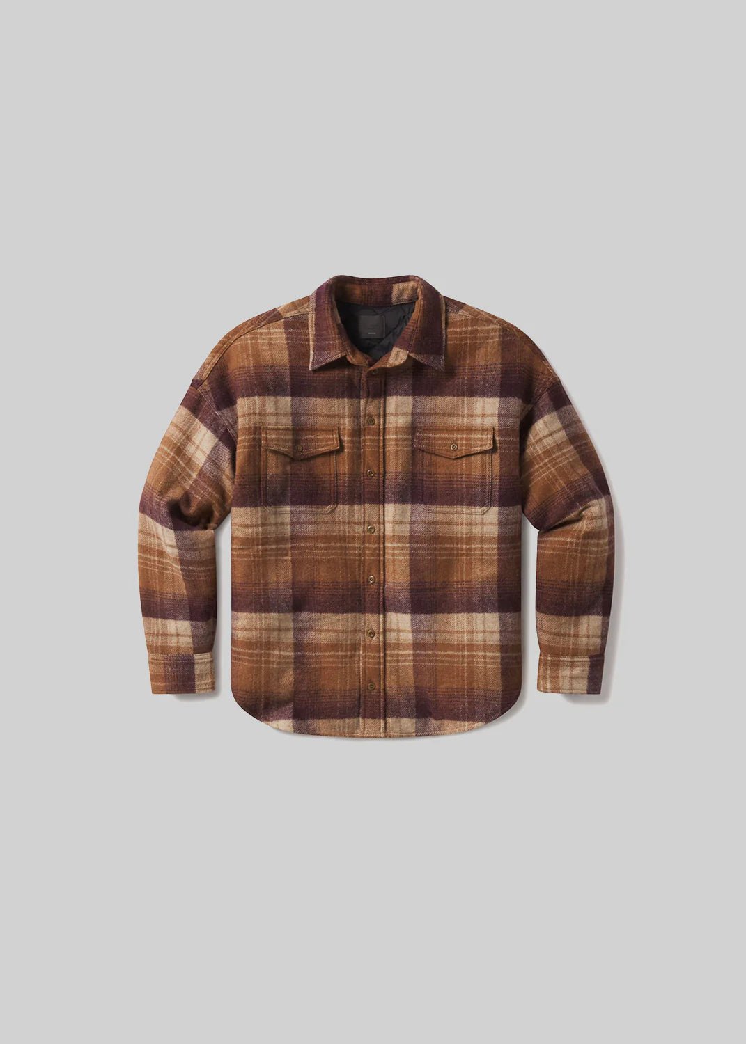 Citizens of Humanity - Shigoto Tan Plaid Men's Shirt Jacket - Kalifornia Jean Bar