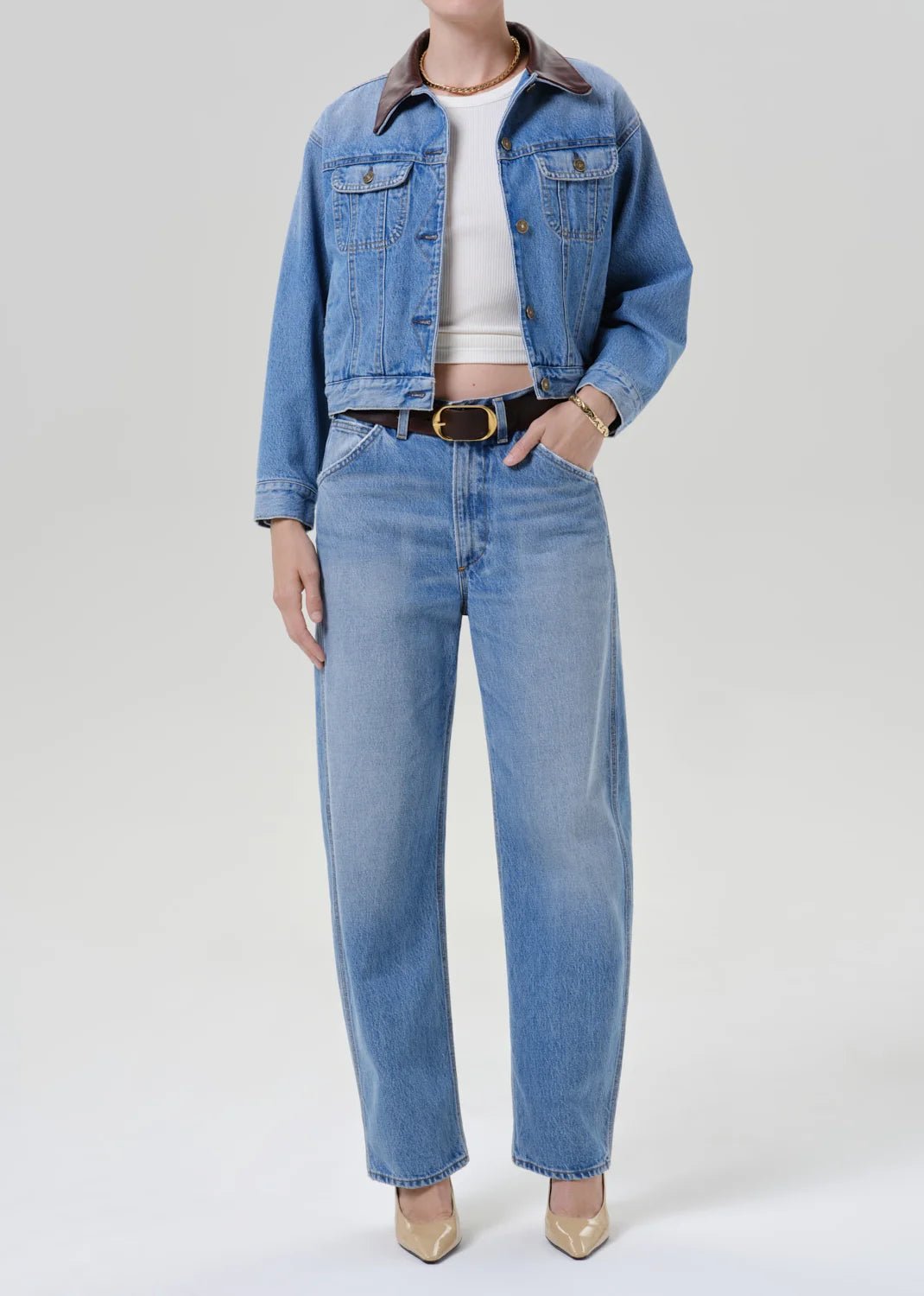 Citizens of Humanity - Skylar Denim Jacket in Sunlit - Kalifornia Jean Bar