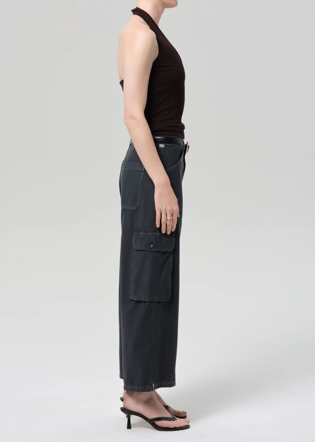 Citizens of Humanity - Thassos Twisted Seam Utility Pant Washed Black - Kalifornia Jean Bar