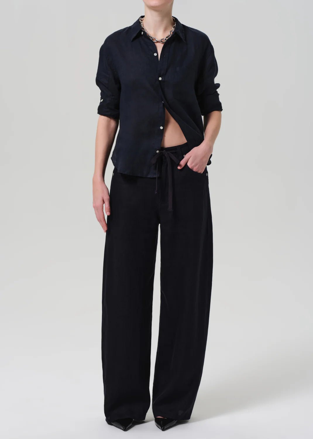 Citizens of Humanity - True Navy Brynn Drawstring Trouser - Kalifornia Jean Bar