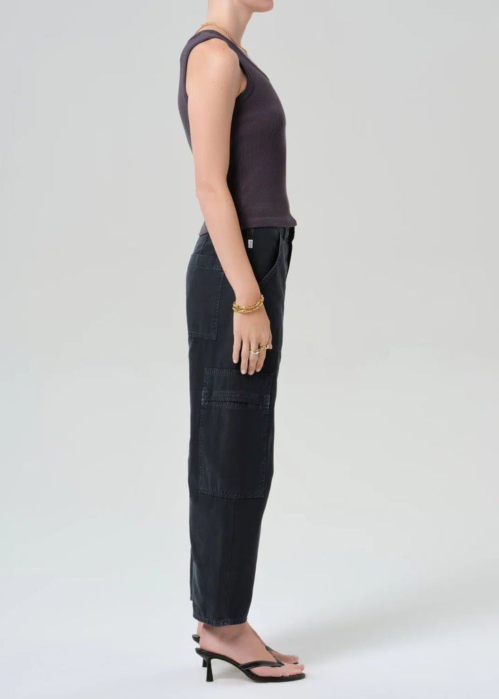 Citizens of Humanity - Washed Black Marcelle Low Slung Cargo - Kalifornia Jean Bar