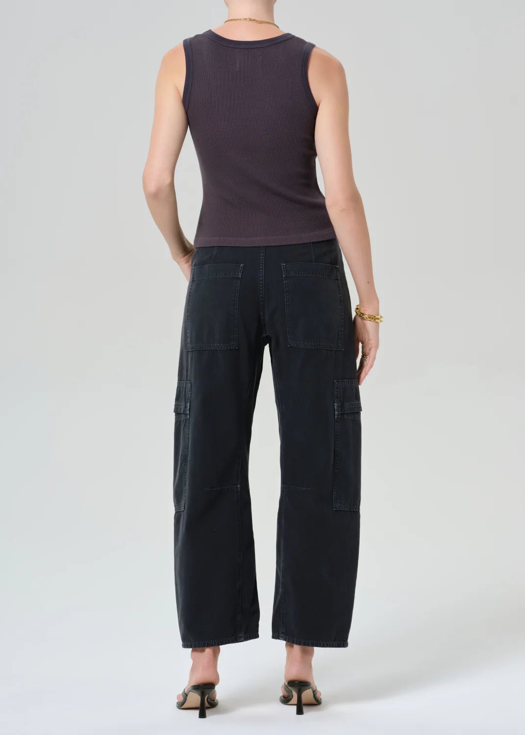 Citizens of Humanity - Washed Black Marcelle Low Slung Cargo - Kalifornia Jean Bar
