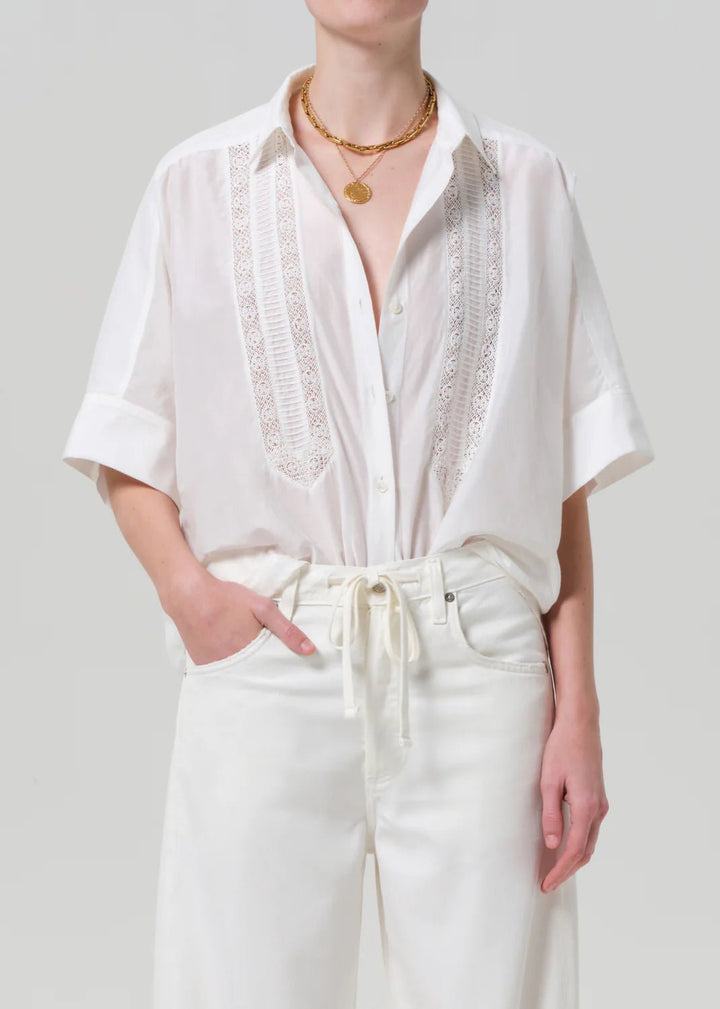 Citizens of Humanity - White Lace Claire Shirt - Kalifornia Jean Bar