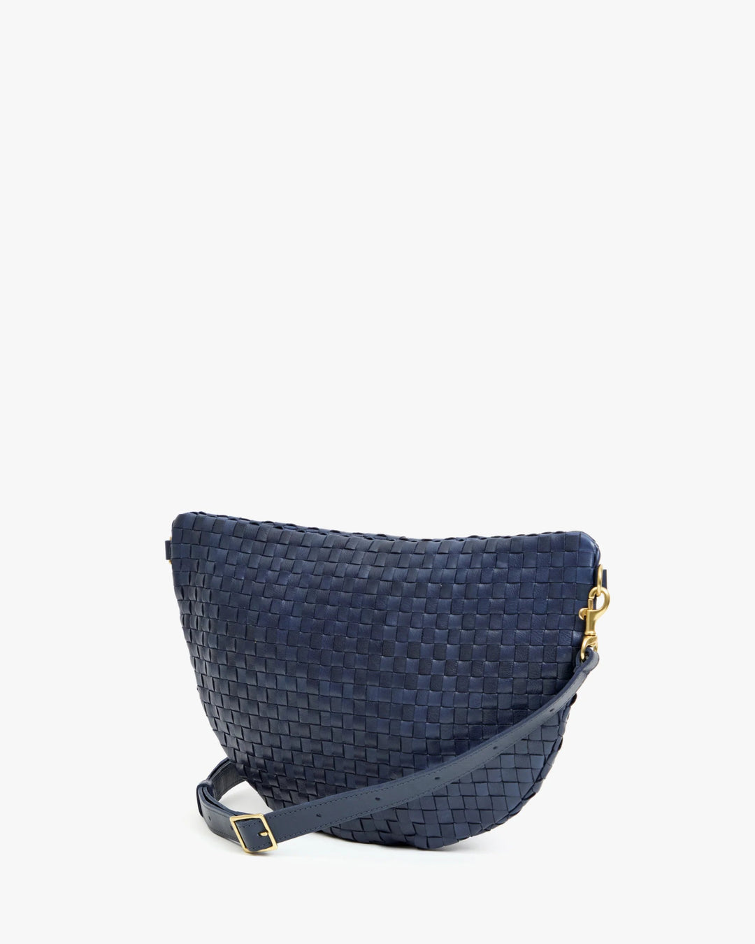 Clare V. - Bleu Marine Grande Fanny Woven Checker - Kalifornia Jean Bar