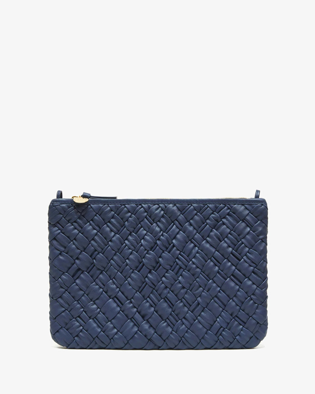 Clare V - Bright Navy Puffy Woven Flat Clutch - Kalifornia Jean Bar