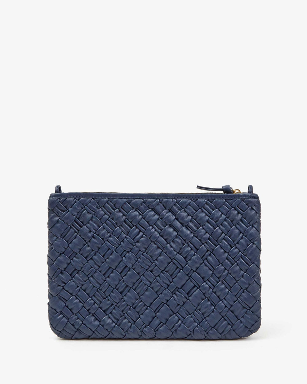 Clare V - Bright Navy Puffy Woven Flat Clutch - Kalifornia Jean Bar