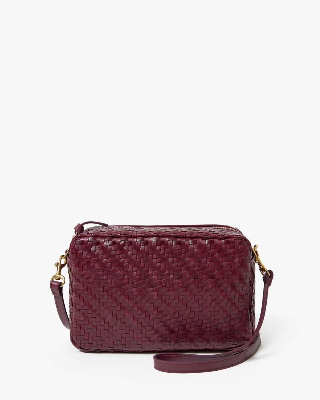 Clare V. - Cassis Marisol Woven Zig Zag Bag - Kalifornia Jean Bar