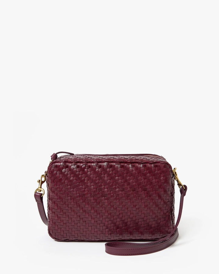 Clare V. - Cassis Marisol Woven Zig Zag Bag - Kalifornia Jean Bar