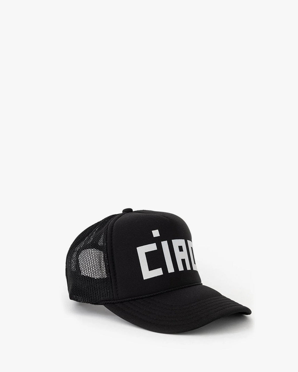 Clare V. - Ciao Black Trucker Hat - Kalifornia Jean Bar Clare V. - Ciao Black Trucker Hat Hat