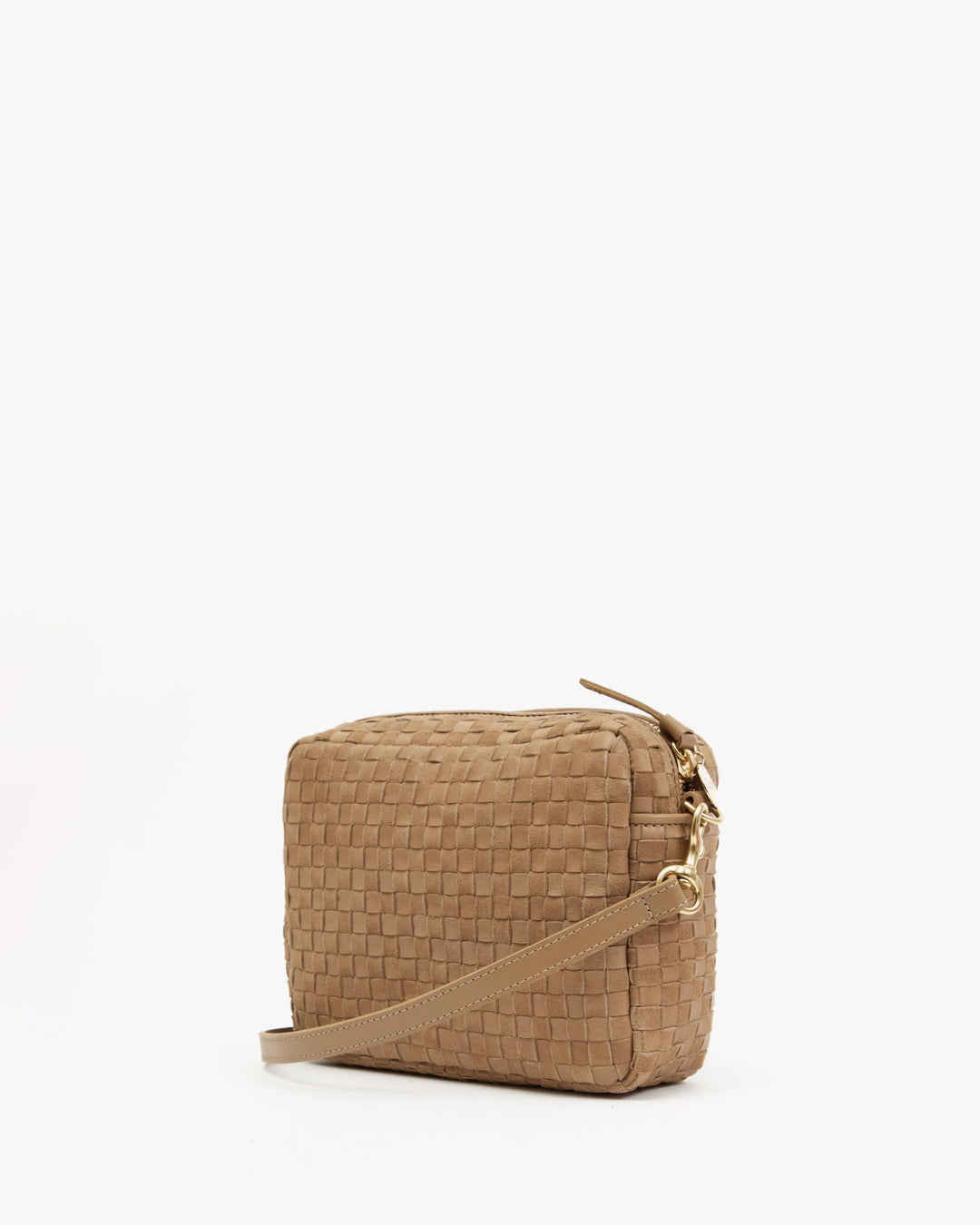 Clare V. - Clay Leather & Suede Checker Midi Sac - Kalifornia Jean Bar