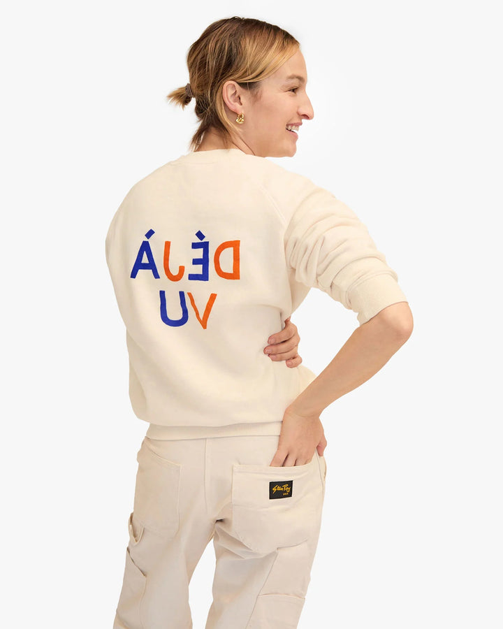 Clare V. - Cream Dèjá Vu Sweatshirt - Kalifornia Jean Bar