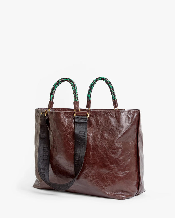 Clare V. - Grande Bateau Tote Bag Mocha Leather - Kalifornia Jean Bar