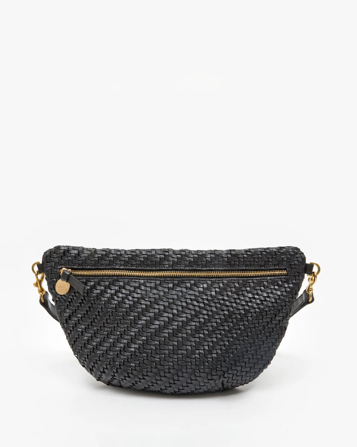 Clare V - Grande Fanny Black Woven Zig - Zag - Kalifornia Jean Bar