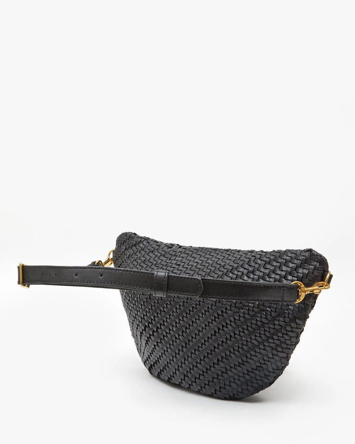 Clare V - Grande Fanny Black Woven Zig - Zag - Kalifornia Jean Bar