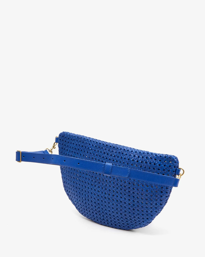 Clare V - Grande Fanny in Cobalt Rattan - Kalifornia Jean Bar