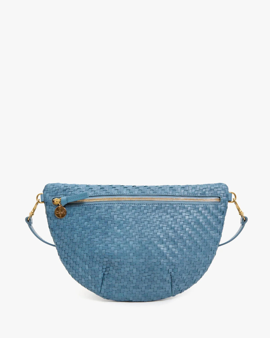 Clare V. - Grande Fanny Woven Zig Zag Desert Blue - Kalifornia Jean Bar