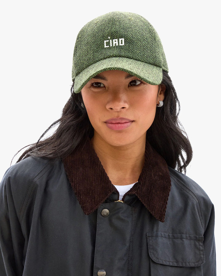 Clare V. - Green/Black Petit Ciao Wool Baseball Cap - Kalifornia Jean Bar