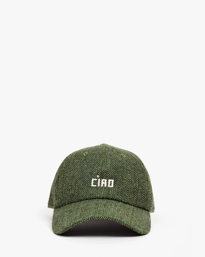 Clare V. - Green/Black Petit Ciao Wool Baseball Cap - Kalifornia Jean Bar