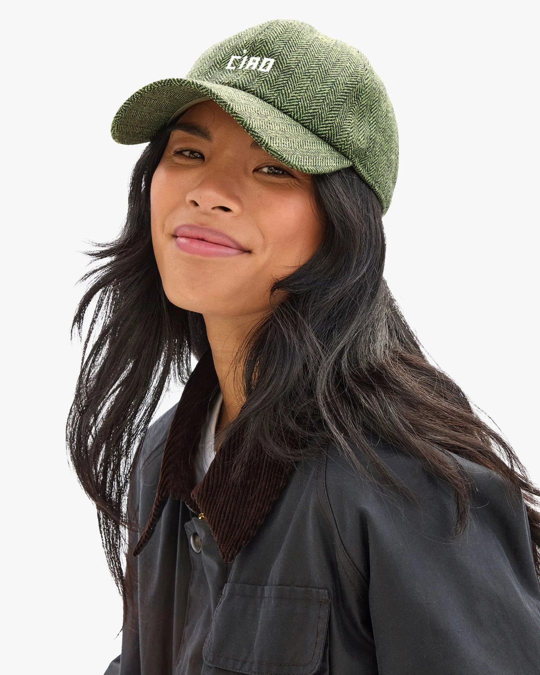 Clare V. - Green/Black Petit Ciao Wool Baseball Cap - Kalifornia Jean Bar