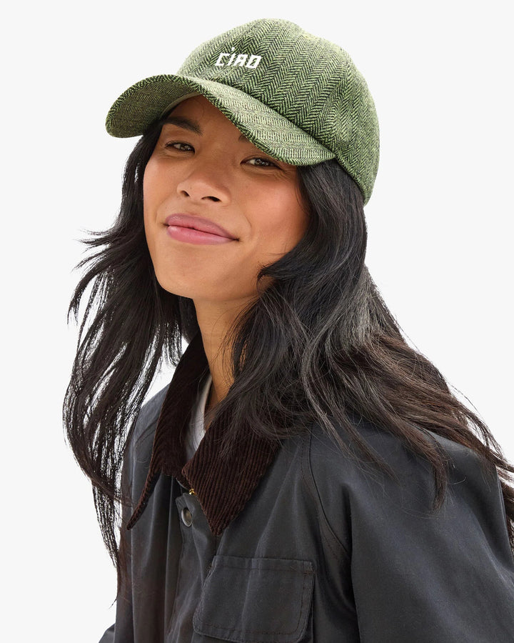 Clare V. - Green/Black Petit Ciao Wool Baseball Cap - Kalifornia Jean Bar