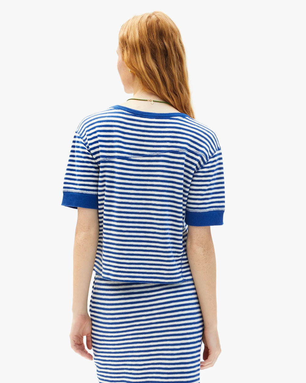 Clare V. - Le Bateau Tee Cobalt & Cream - Kalifornia Jean Bar