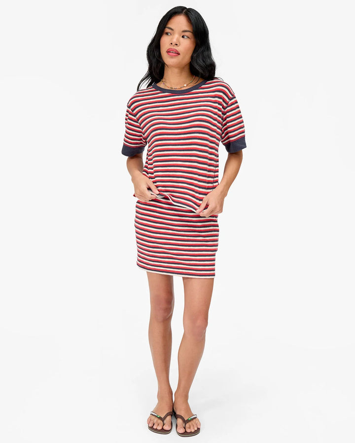 Clare V. - Le Bateau Tee Navy/Cherry Red Stripe - Kalifornia Jean Bar