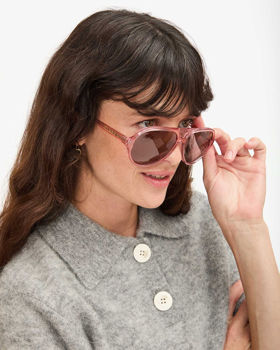 Clare V - Lizzie Sunglasses in Rose - Kalifornia Jean Bar