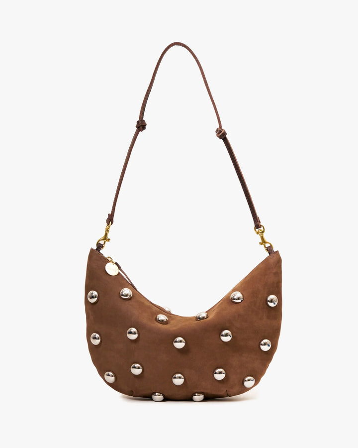 Clare V. - Lune Bag Choco Bar w/ Studs - Kalifornia Jean Bar