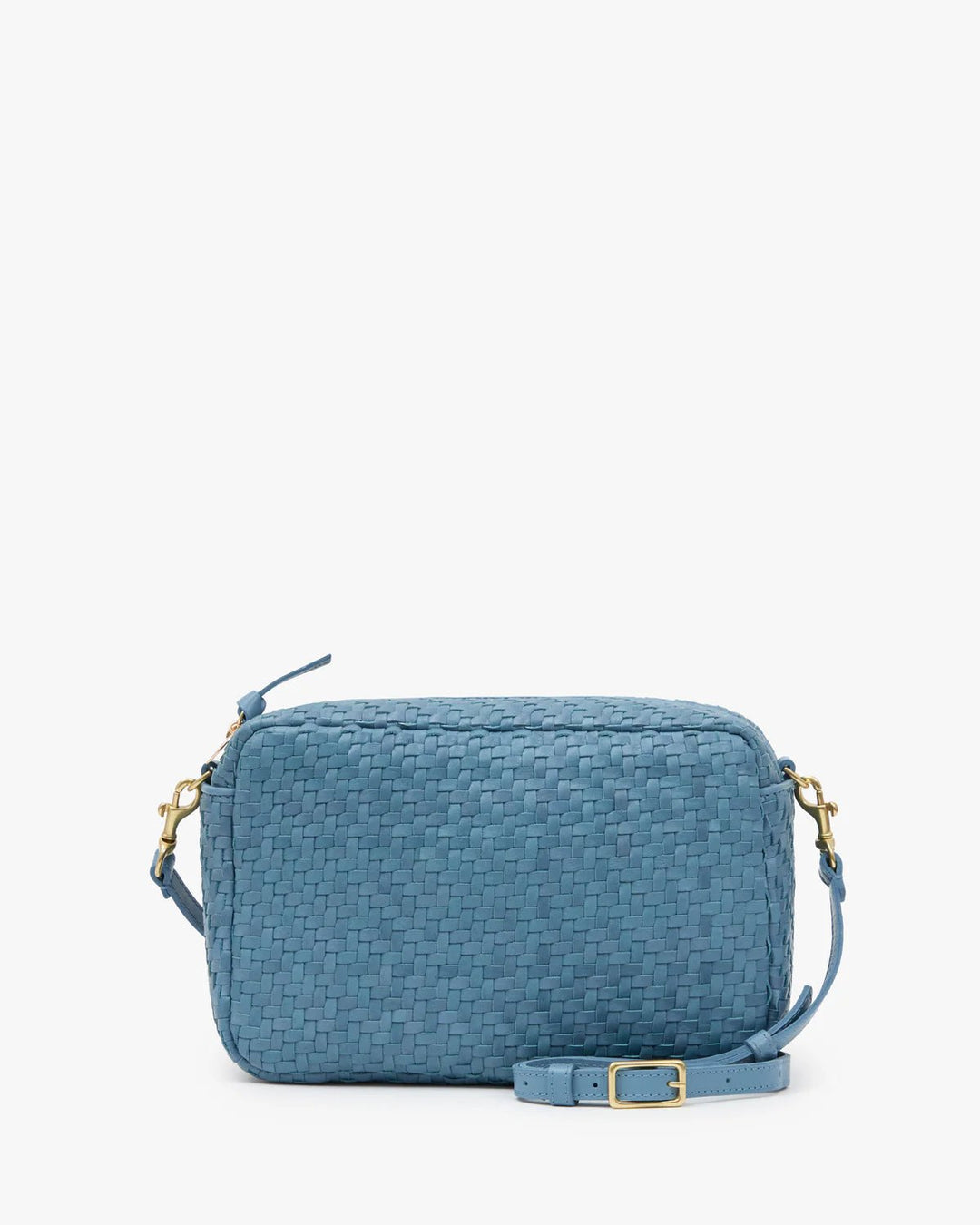 Clare V. - Marisol Bag Woven Zig Zag Desert Blue - Kalifornia Jean Bar