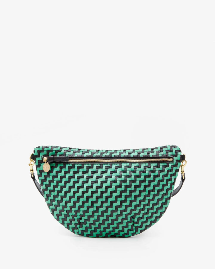 Clare V - Mint/Opal Grande Fanny Woven Zig Zag - Kalifornia Jean Bar