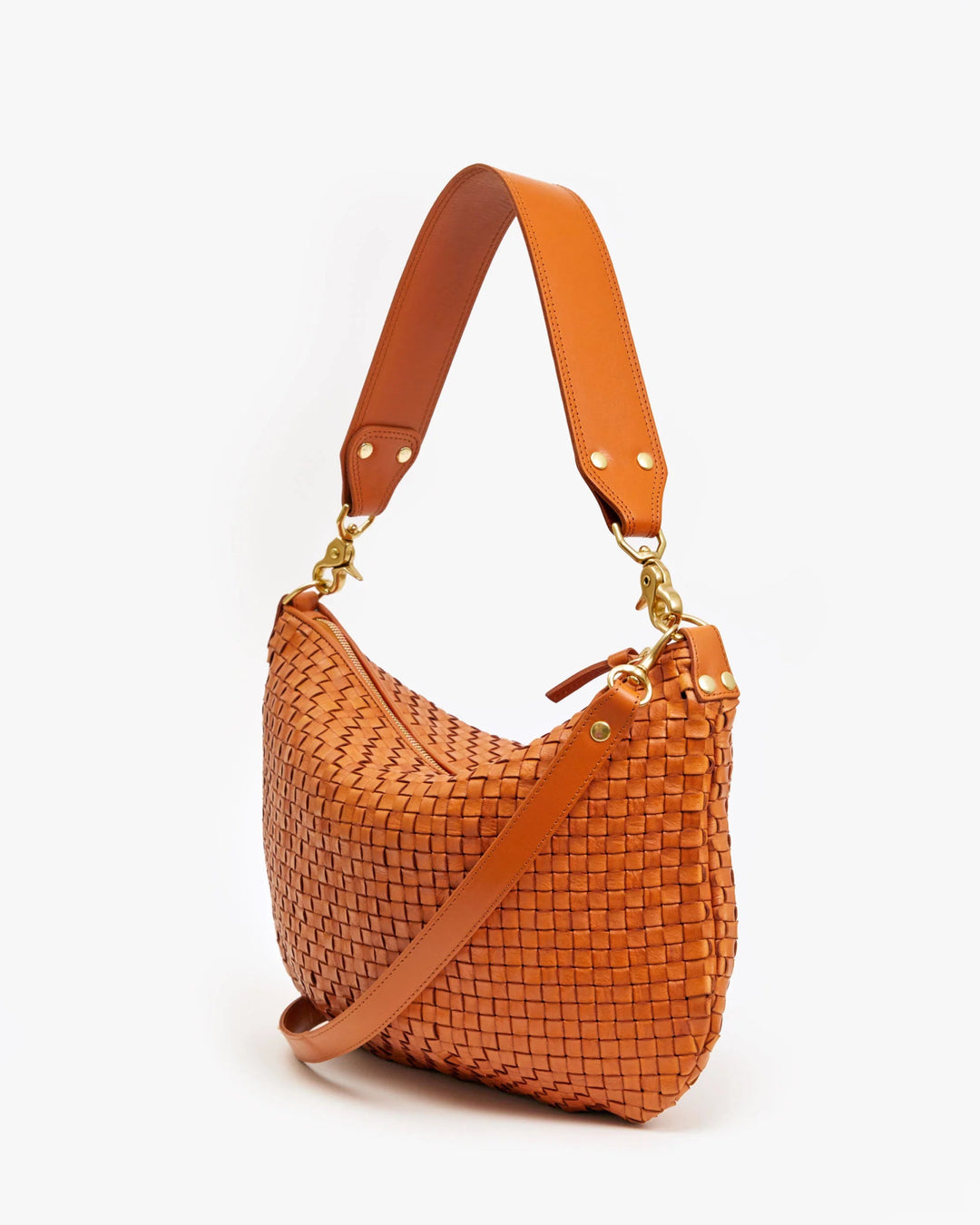 Clare V - Moyen Messenger Bag in Natural Woven Checker - Kalifornia Jean Bar