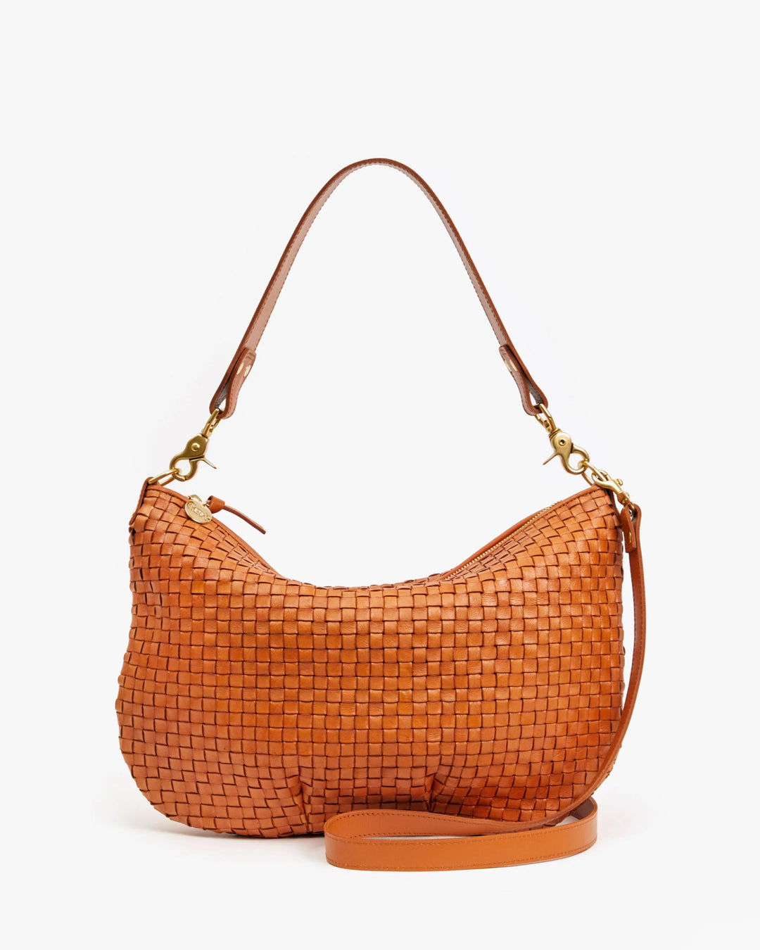 Clare V - Moyen Messenger Bag in Natural Woven Checker - Kalifornia Jean Bar