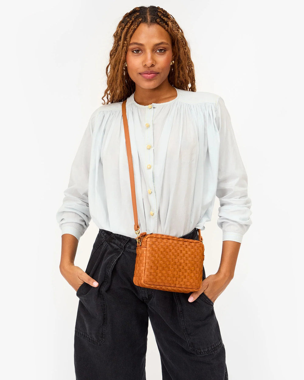 Clare V. - Natural Checker Midi Sac - Kalifornia Jean Bar