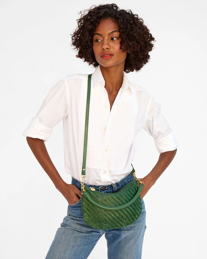Clare V - Petit Moyen Messenger Evergreen Bag - Kalifornia Jean Bar